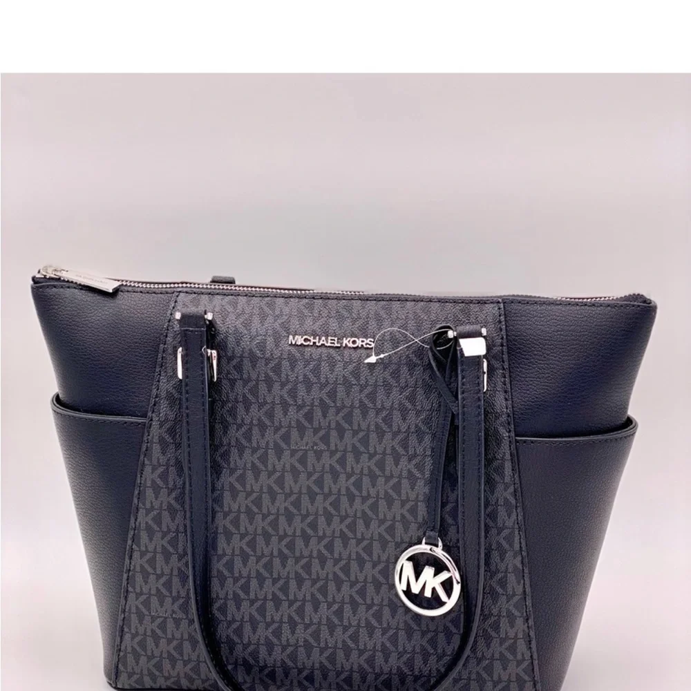 Michael Kors Charlotte Tote Shoulder Bag Black